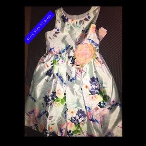 Girls Floral Print Dress